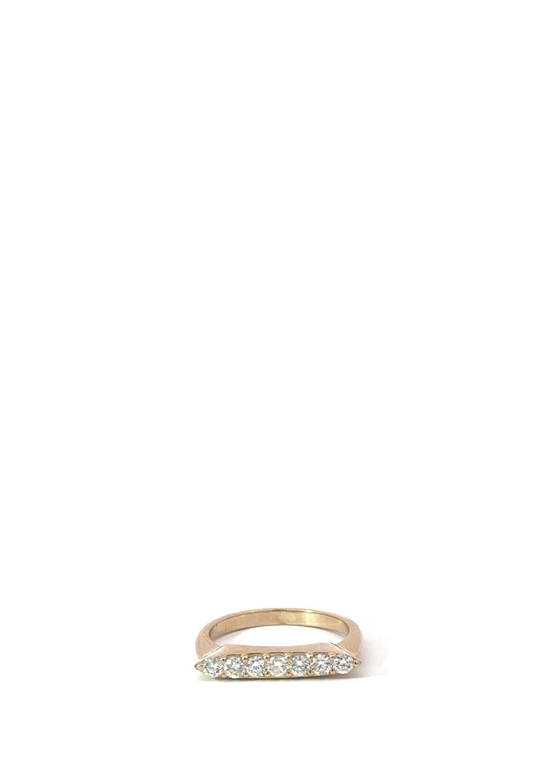 Safir Mücevher Anka Pırlanta Taşlı 14 Ayar Rose Gold Kadın Altın Yüzük
