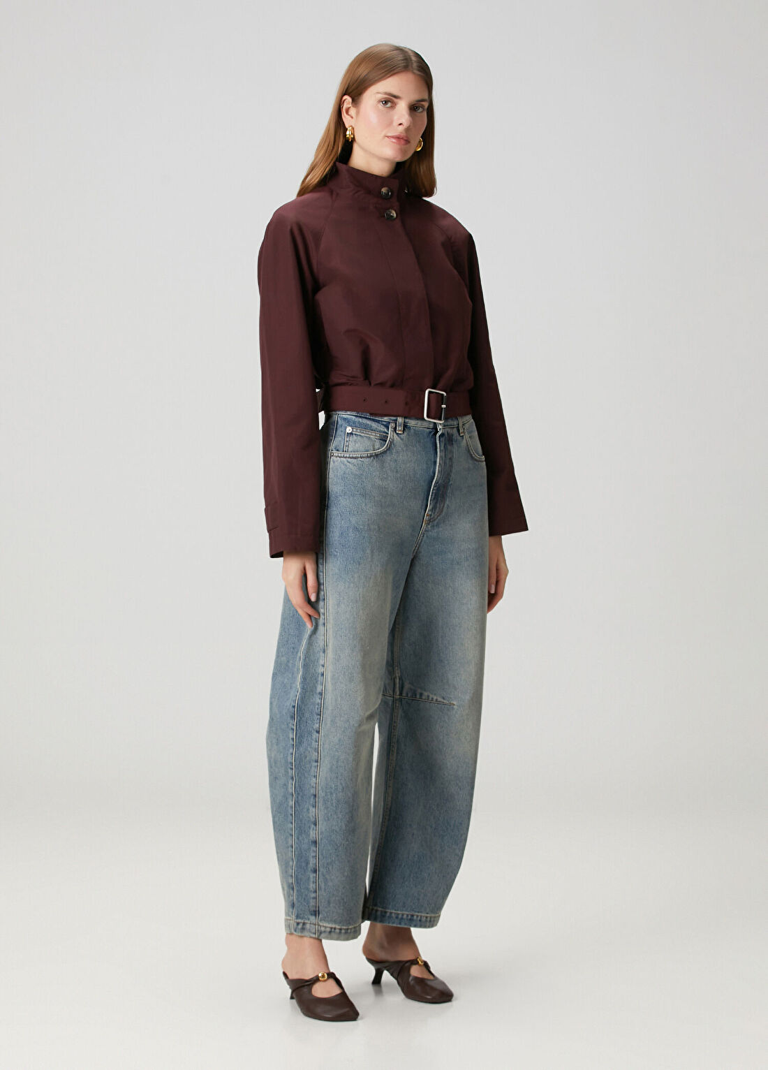 Loewe Anagram Barrel Mavi Jean Pantolon