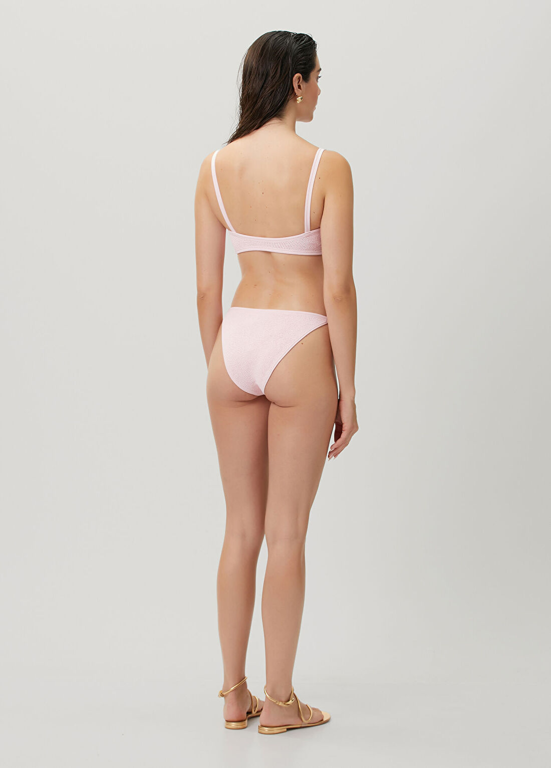 Hunza G Iris Açık Pembe Bikini Takımı görsel 4