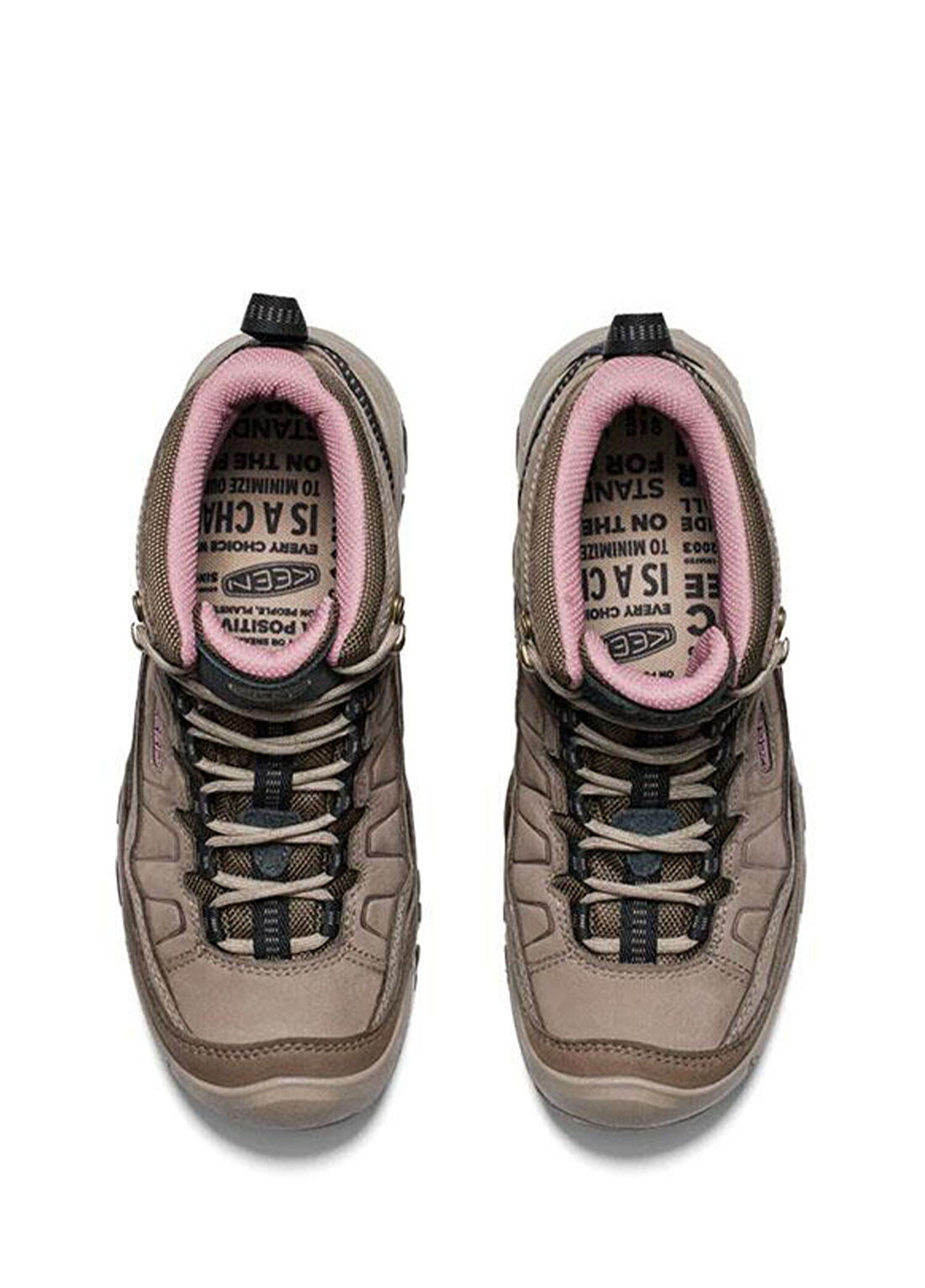 Keen Targhee IV Brindle Nostalgia Rose Su Geçirmez Kadın Yürüyüş Botu görsel 4