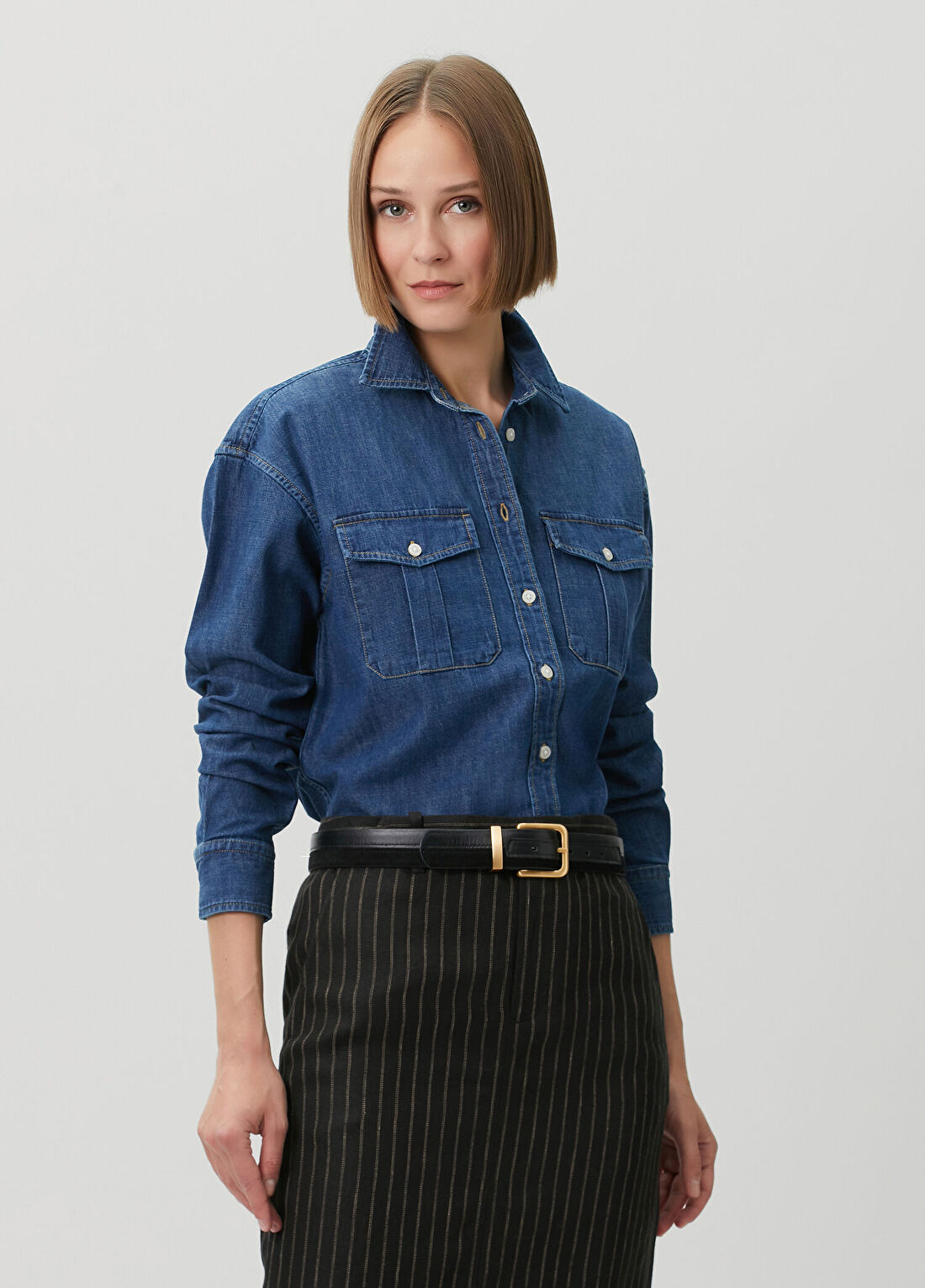 Lauren Ralph Lauren Mavi Denim Gömlek