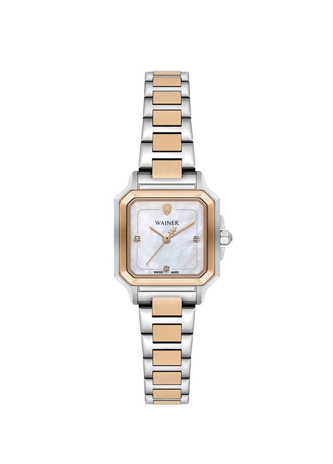 Wainer WA.18150-B Gümüş Rose Gold Çelik Kadın Kol Saati