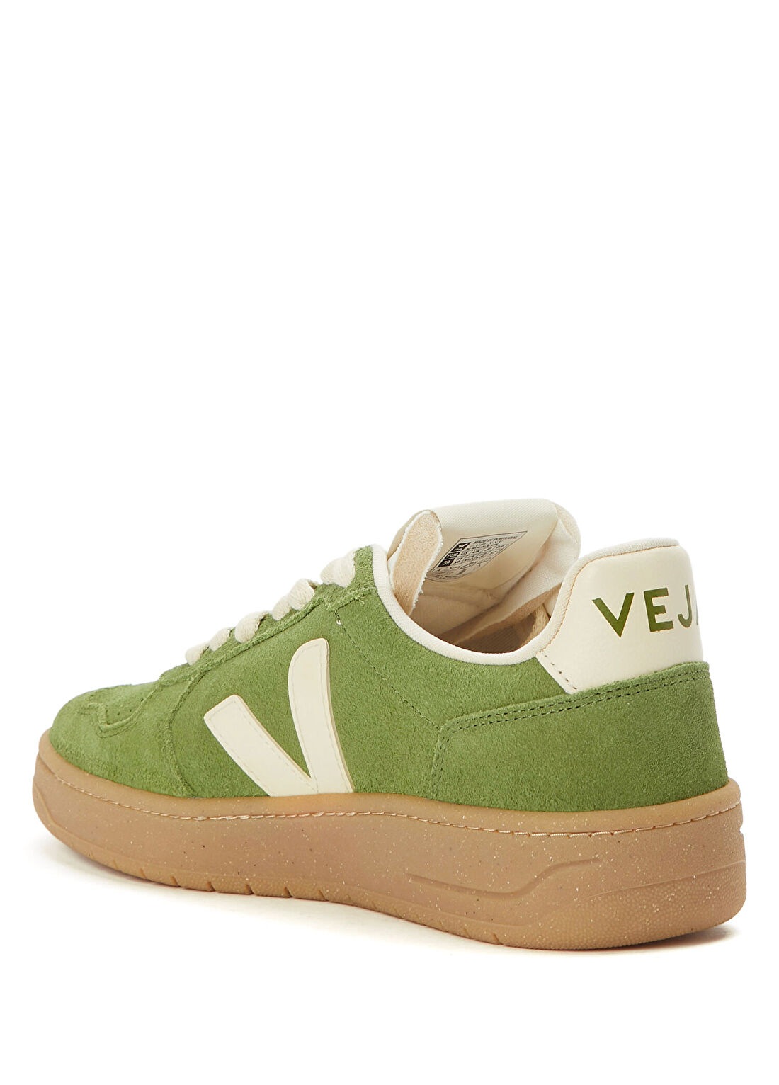 Veja V-82 Yeşil Kadın Süet Sneaker görsel 3