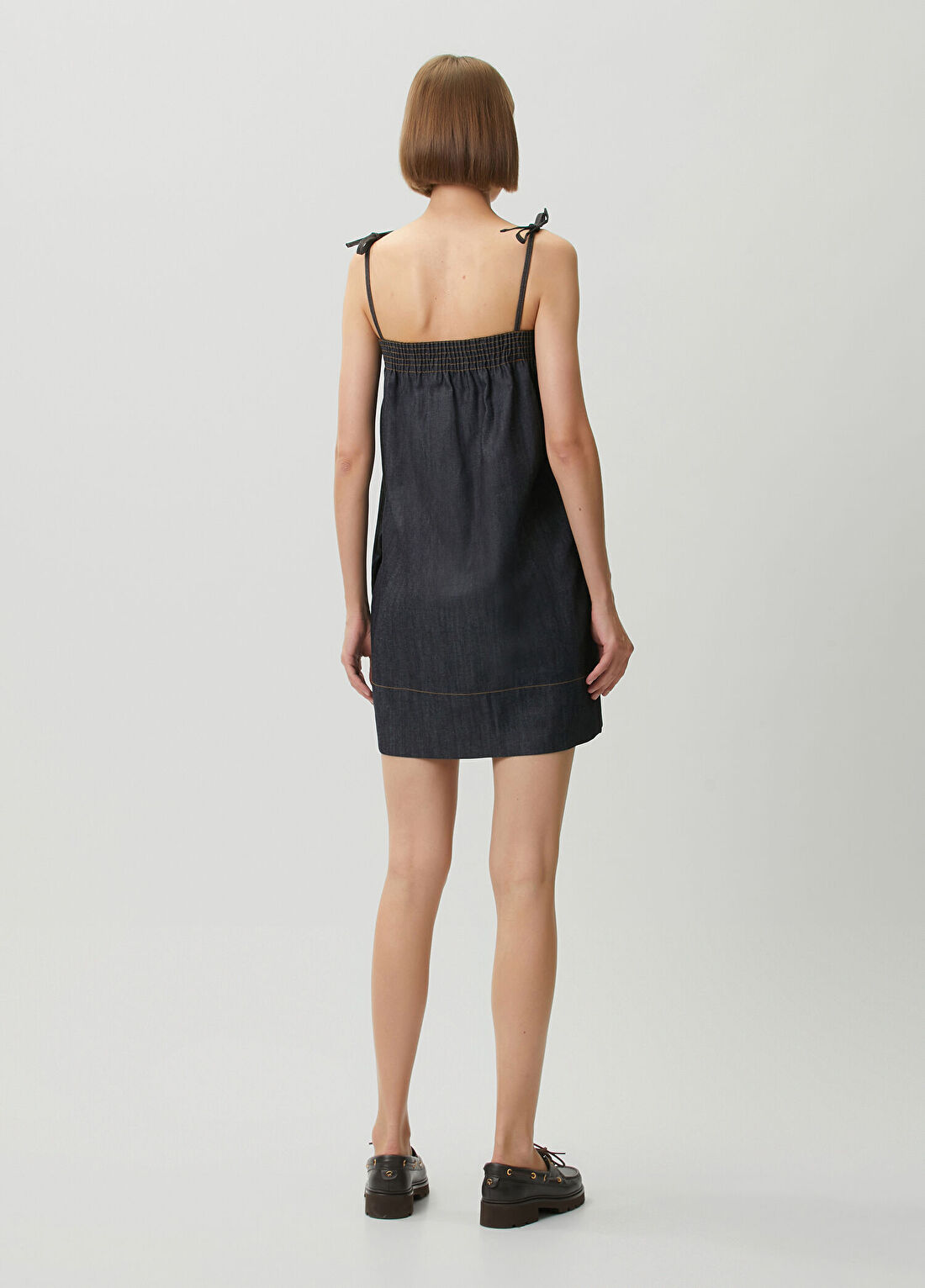 A.P.C. Lacivert Mini Elbise görsel 4