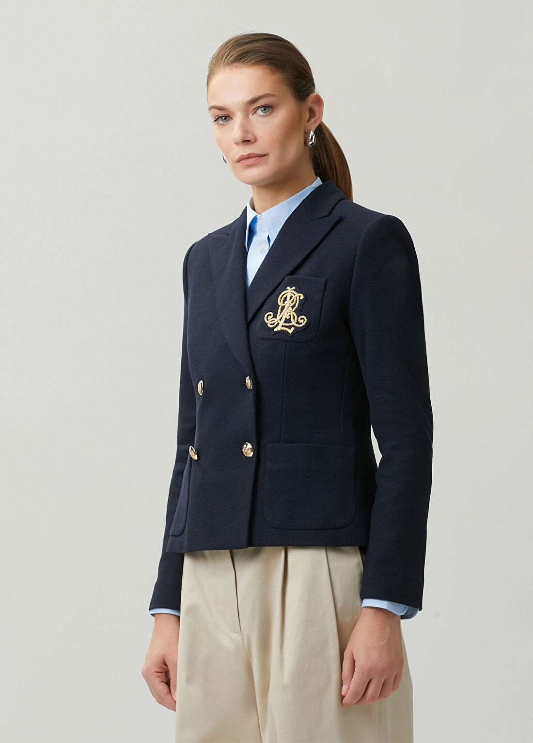 Lauren Ralph Lauren Lacivert Kruvaze Blazer