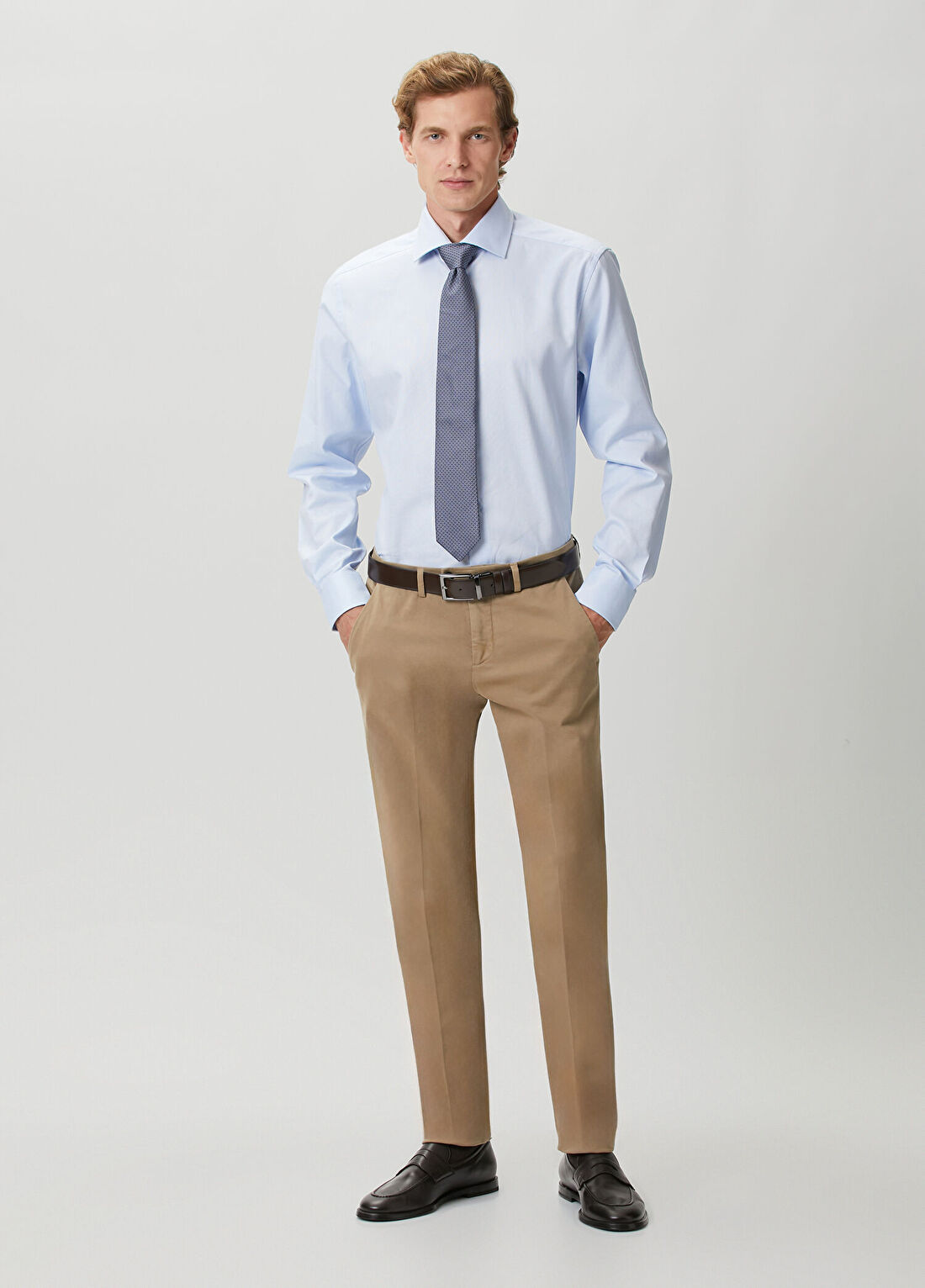 Corneliani Açık Mavi Gömlek görsel 2