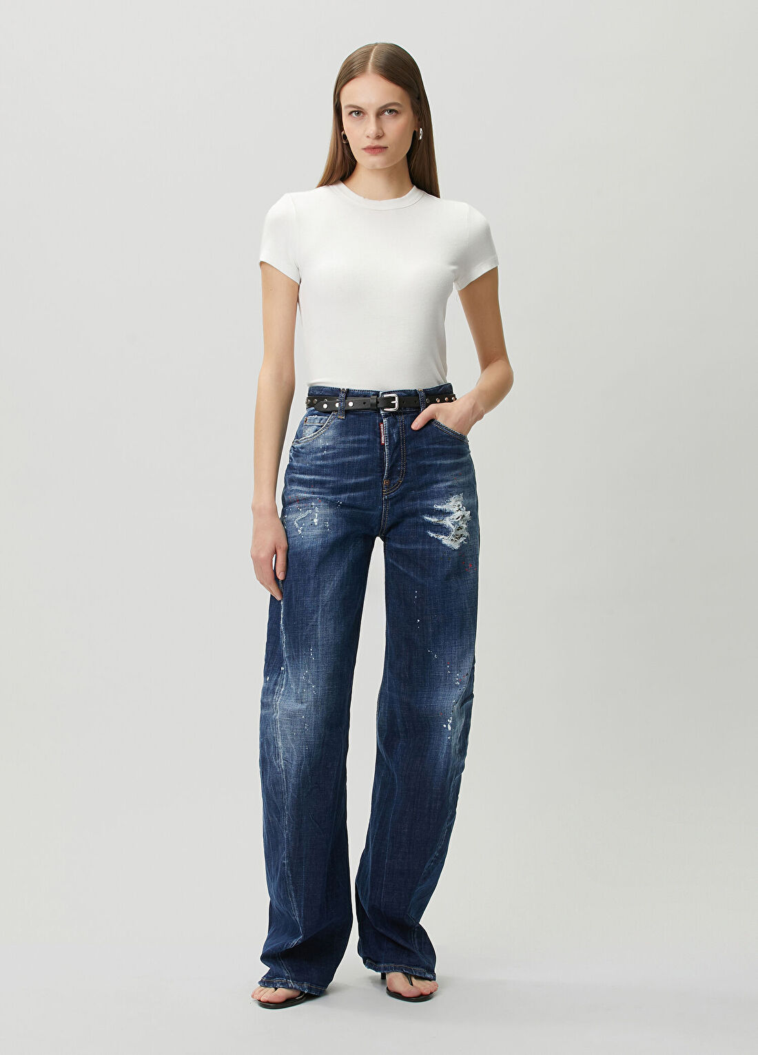 Dsquared2 Loose Twist Lacivert Jean Pantolon