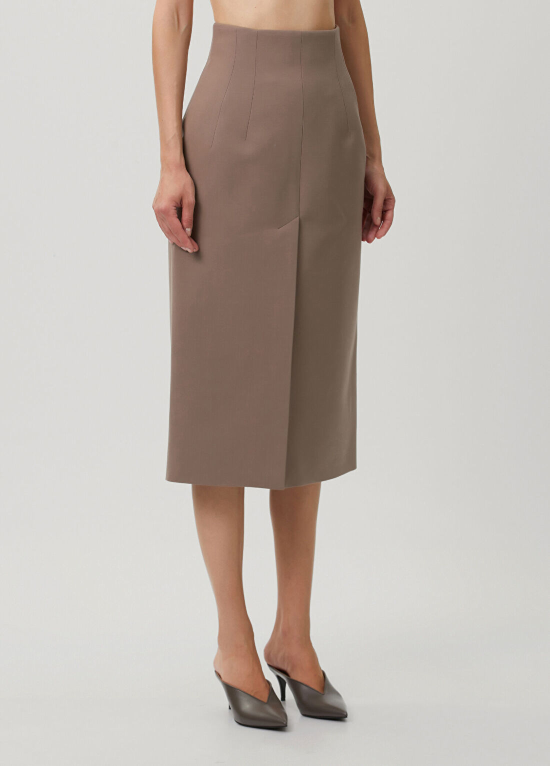Mugler Vizon Midi Kalem Etek görsel 2
