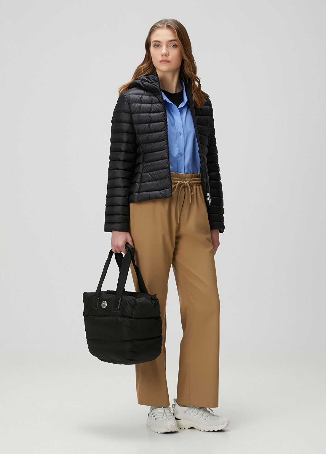 Moncler Caradoc Siyah Kapitoneli Kadın Çanta görsel 2