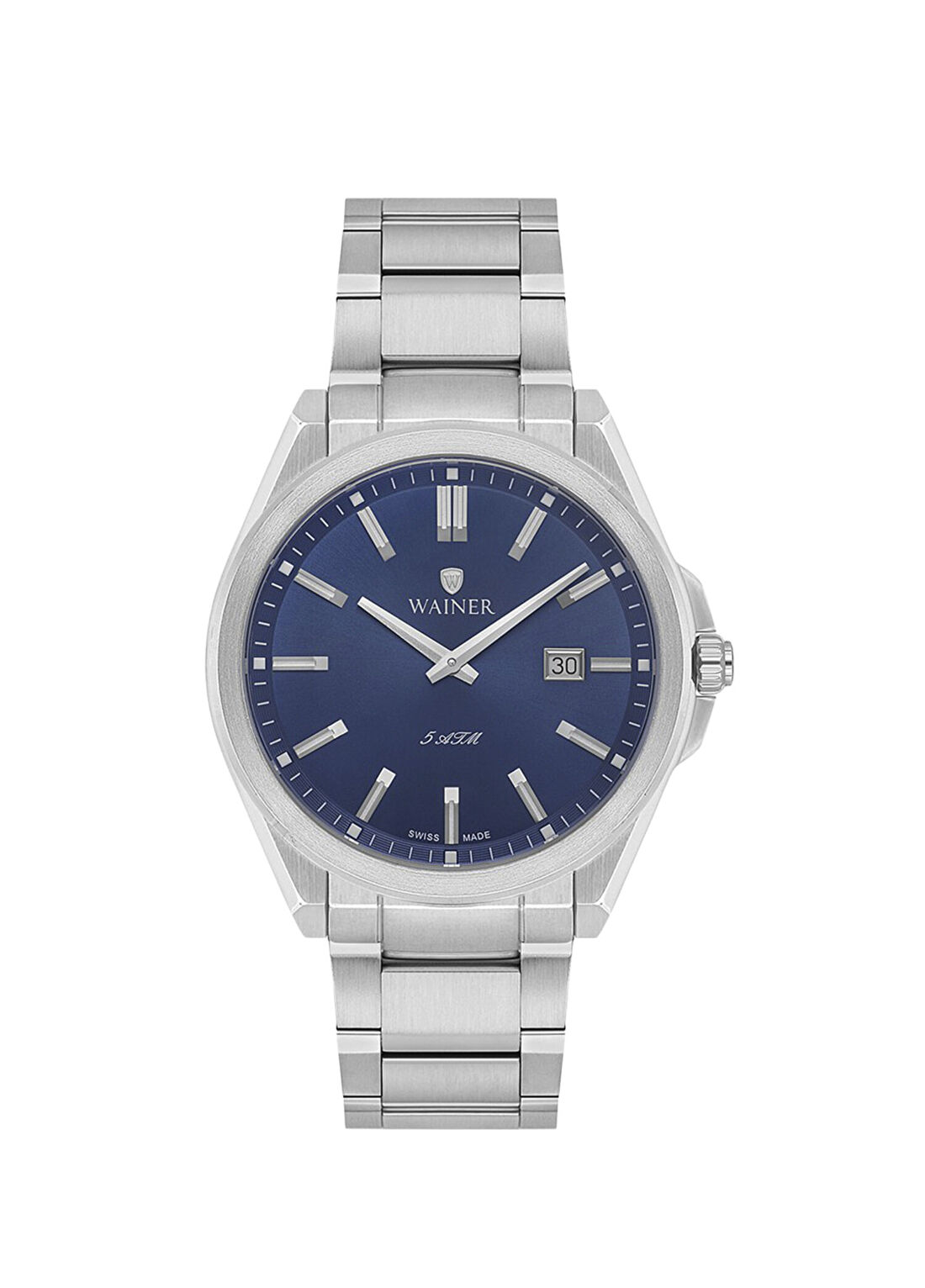 Wainer WA.17700-C Gümüş Metal Erkek Kol Saati