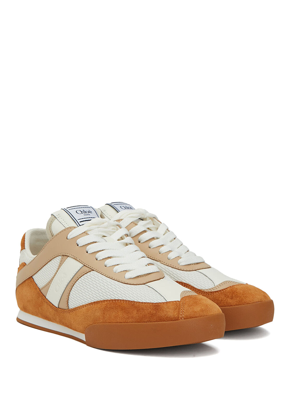 Chloe Kick Kahve Beyaz Kadın Sneaker görsel 2