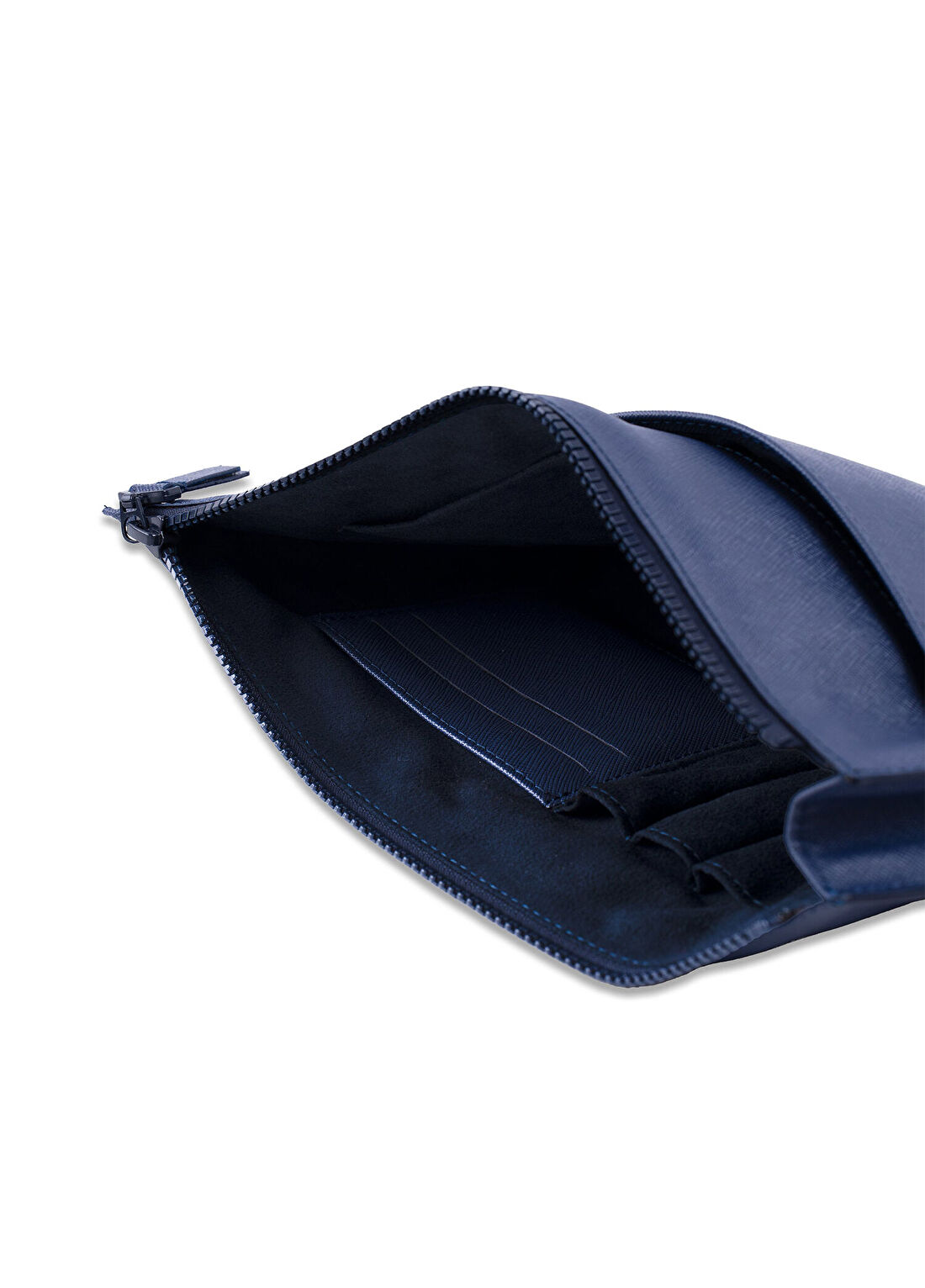 Pack'n Travel Lacivert Deri Unisex Clutch El Çantası görsel 4