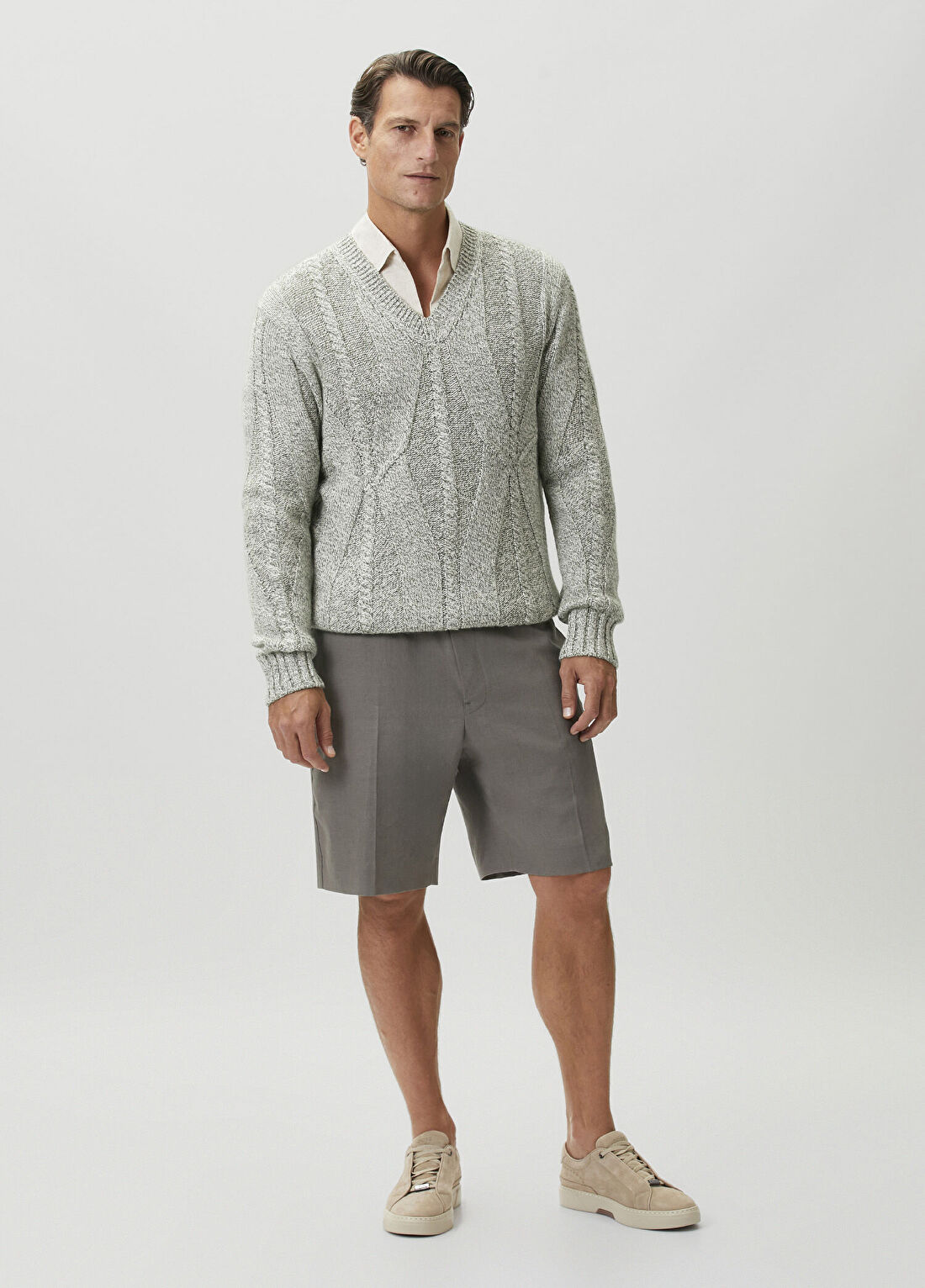 Zegna Vizon Keten Bermuda