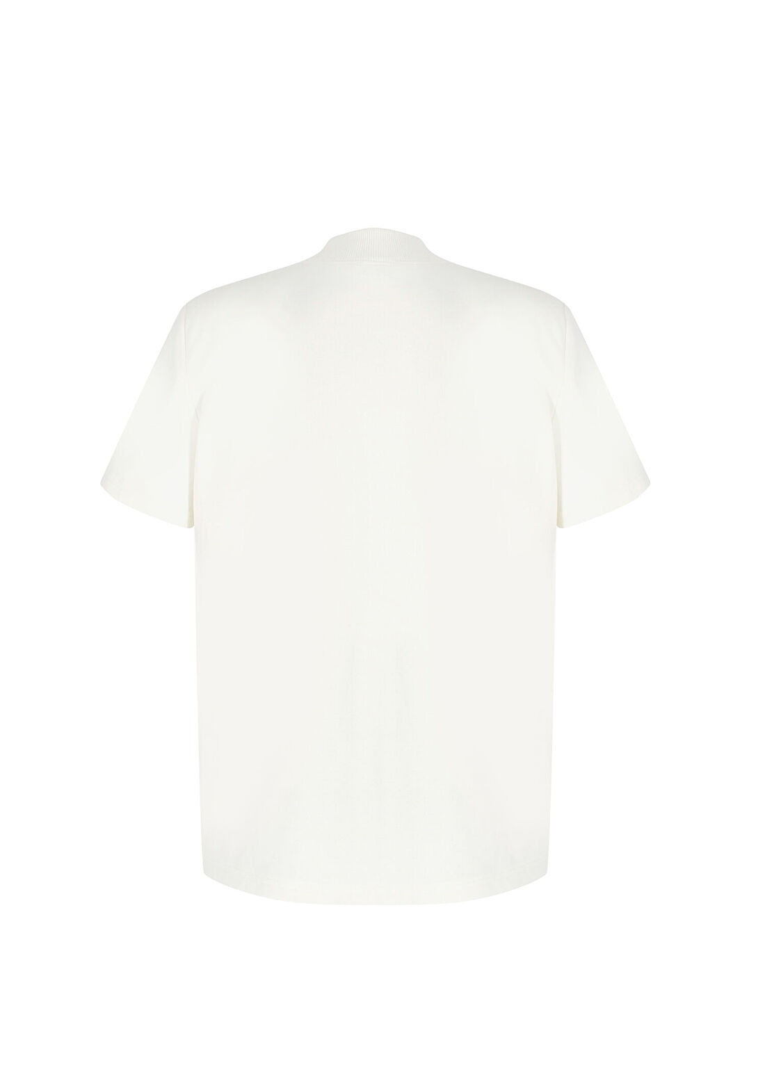 Wabi Sabi WS Ekru Vatkalı Kısa Kollu Kadın T-shirt görsel 2