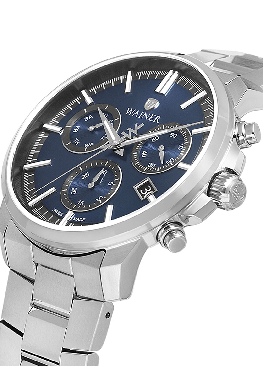 Wainer WA.16200-B Gümüş Çelik Erkek Kol Saati görsel 2