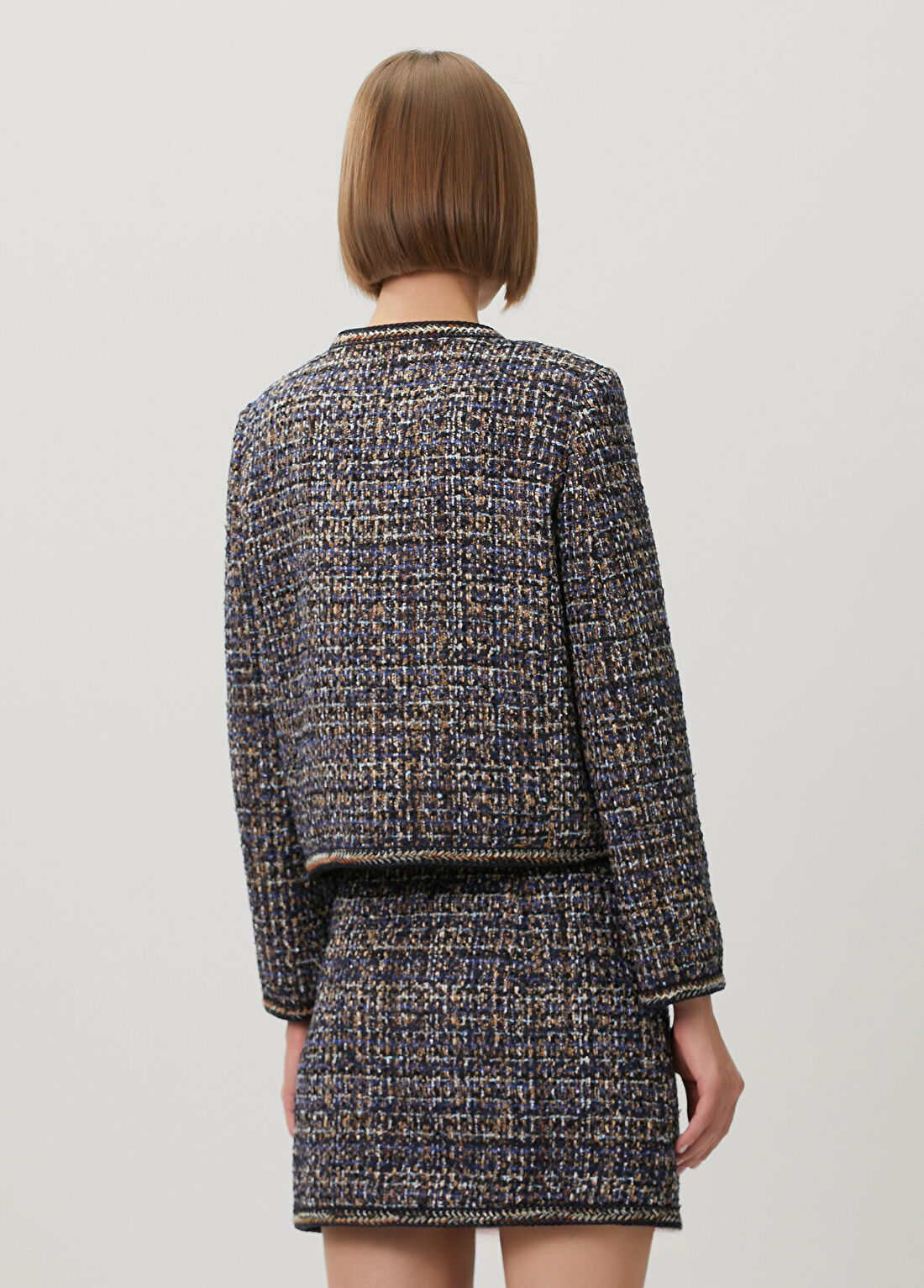 Etro Lacivert Tweed Ceket görsel 4