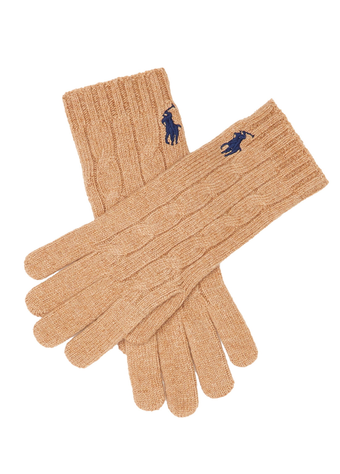 Polo Ralph Lauren Camel Kadın Yün Eldiven görsel 2