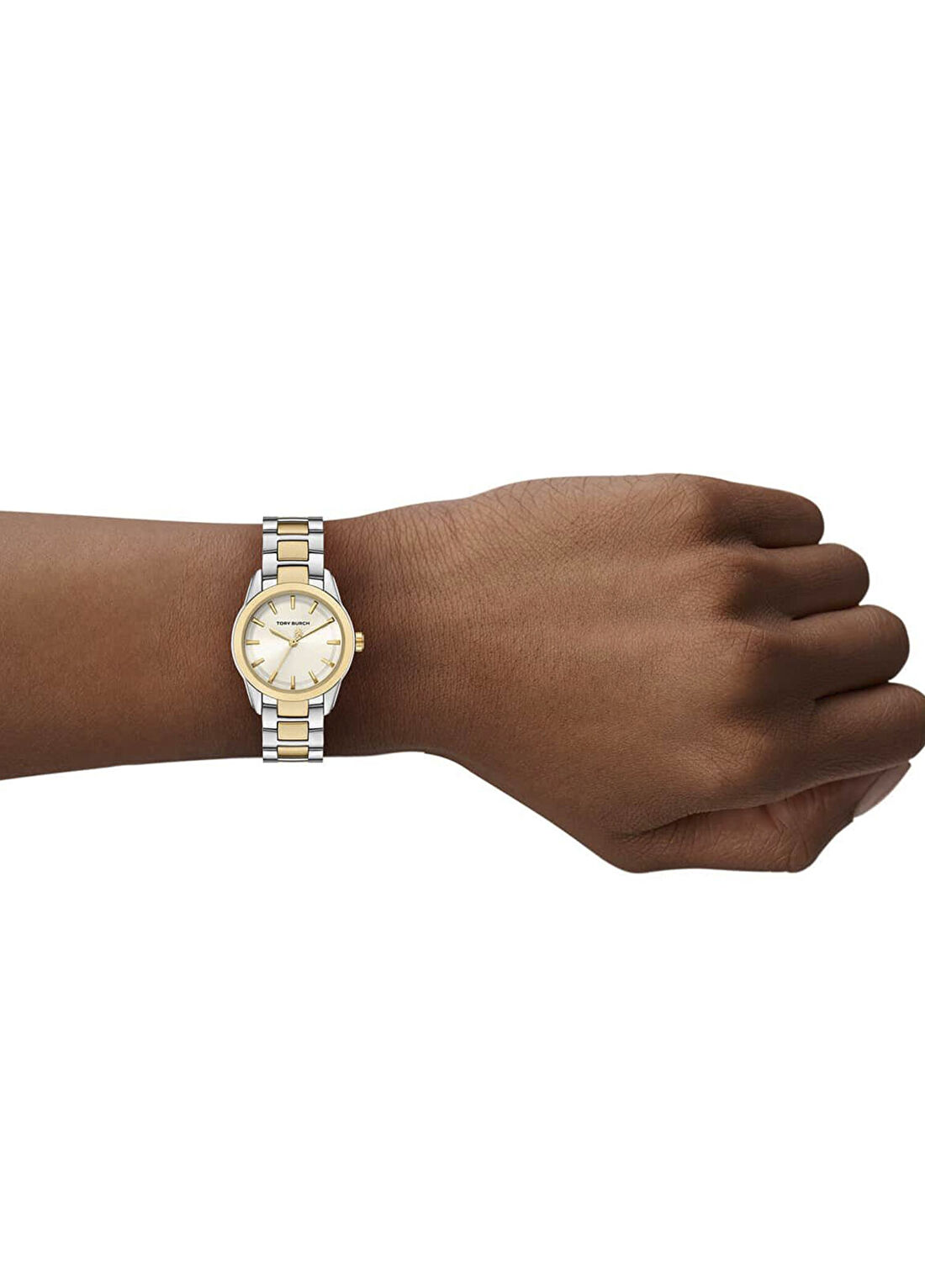 Tory Burch TBW9063 Altın Rengi Metalik Gri Çelik Kadın Kol Saati görsel 4