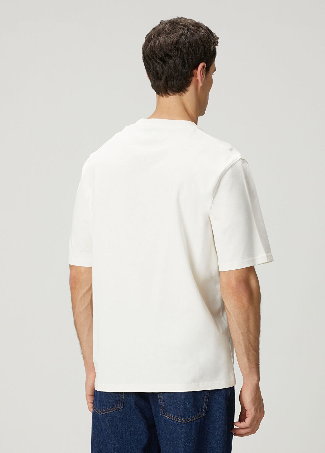 Ami Paris Boxy Fit Beyaz T-shirt görsel 4