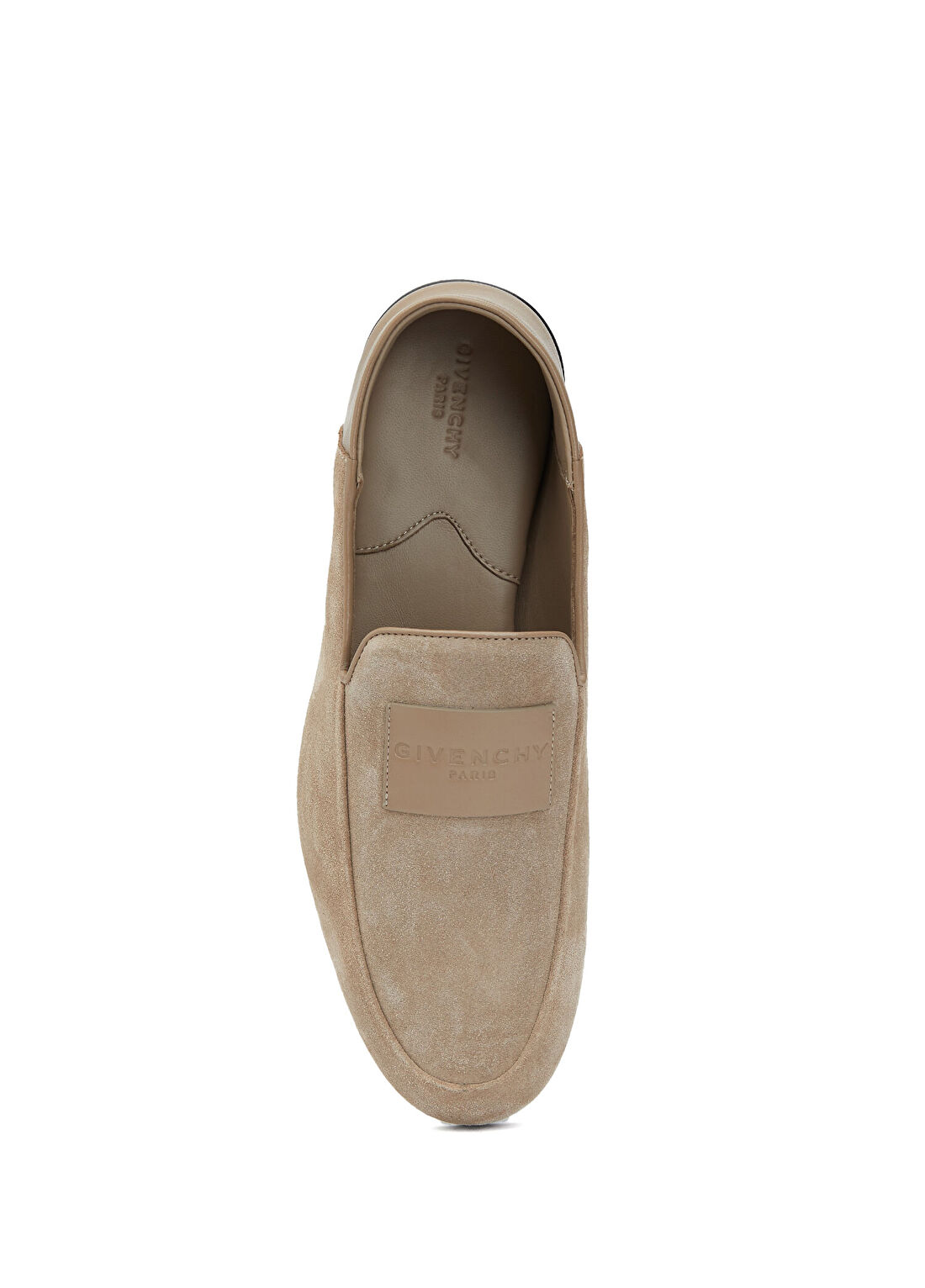 Givenchy Label Bej Erkek Süet Loafer görsel 4