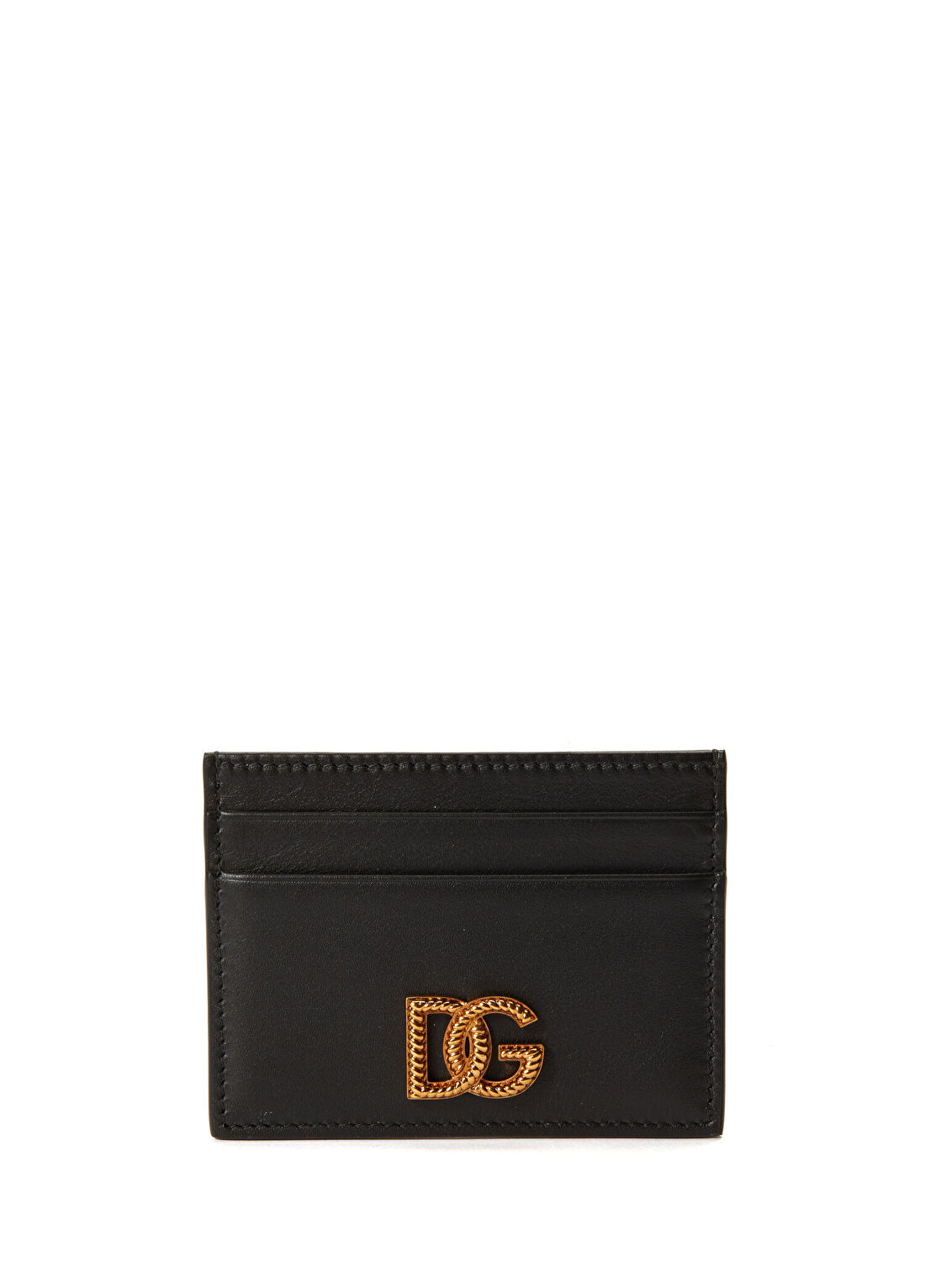 Dolce&Gabbana Sicilian Siyah Kadın Deri Kartlık