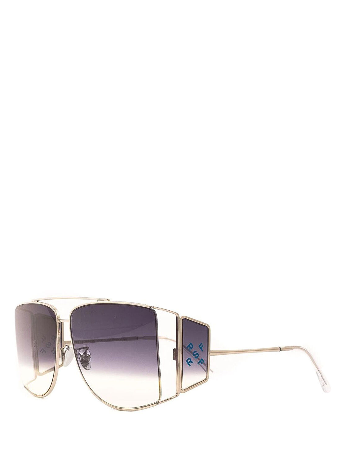 Retro Super Future Autore FHO Gri Metal Unisex Güneş Gözlüğü görsel 2