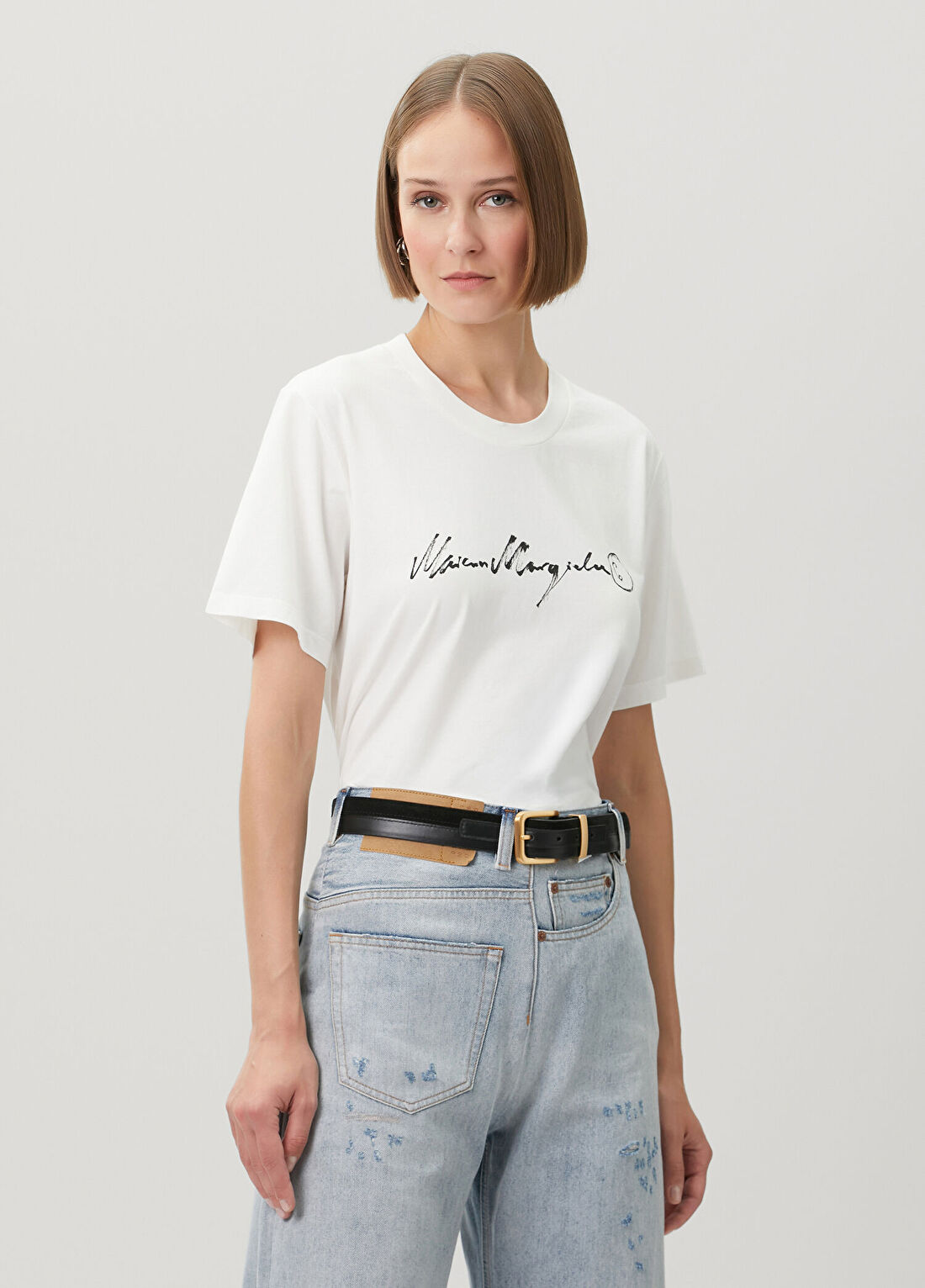 MM6 Maison Margiela Beyaz T-shirt