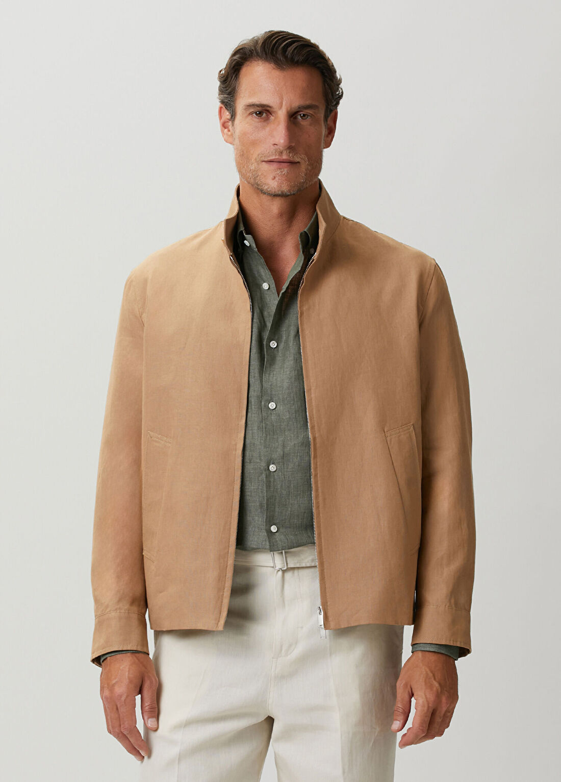 Lardini Camel Keten Ceket