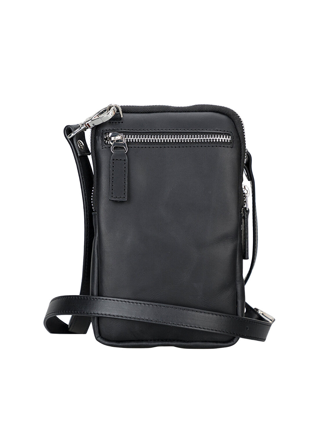 Bloominbag BloomNino Onyx Black Deri Crossbody Unisex Siyah Omuz Çantası görsel 2