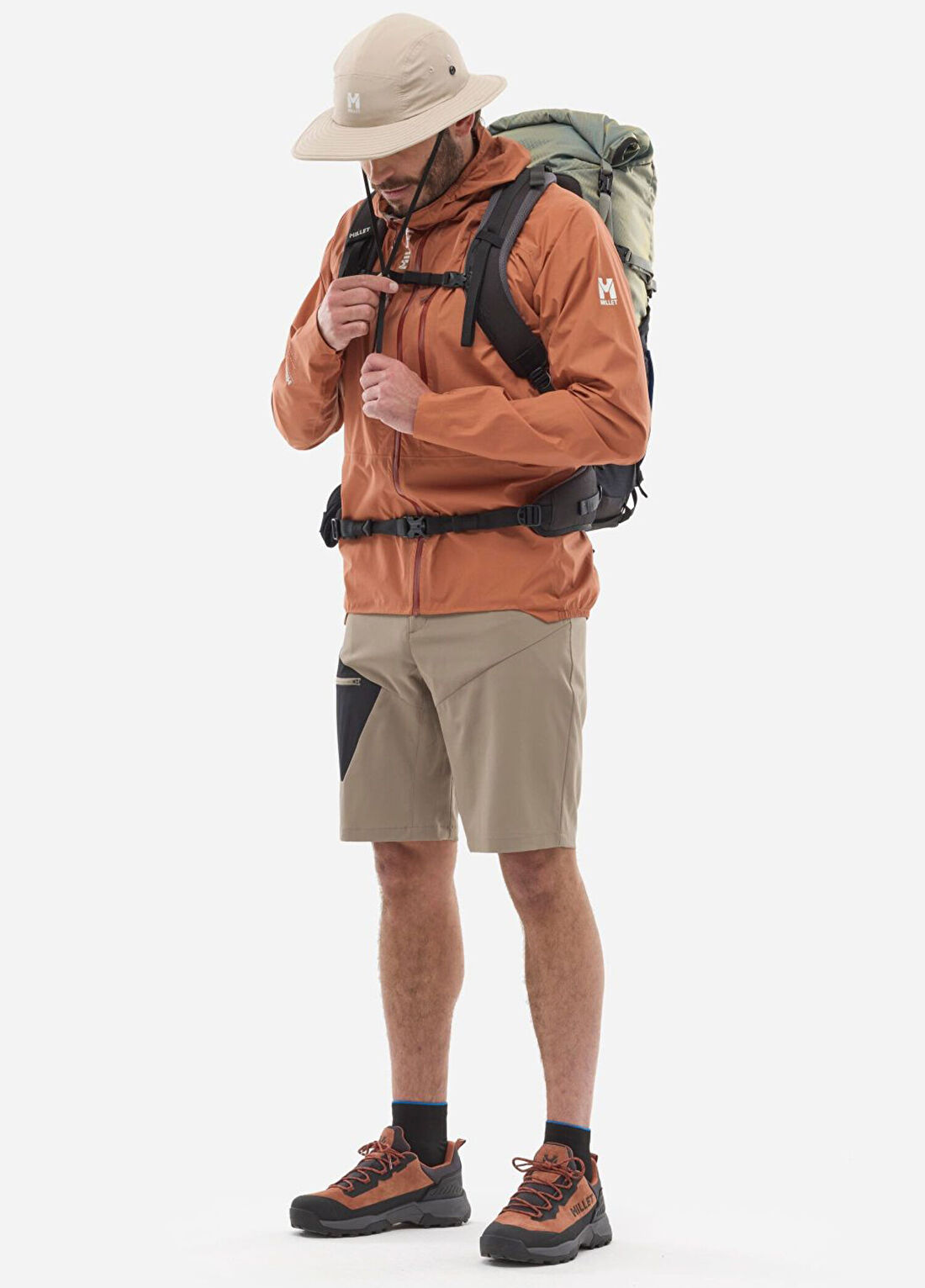 Millet Wanaka L 2.5 Turuncu Erkek Spor Ceket MIV10438 CRC.2DT görsel 2