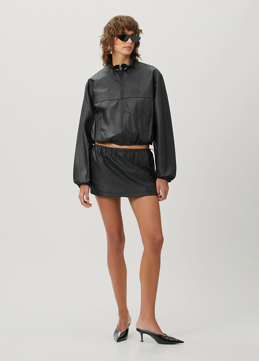 Alexander Wang Siyah Mini Deri Etek