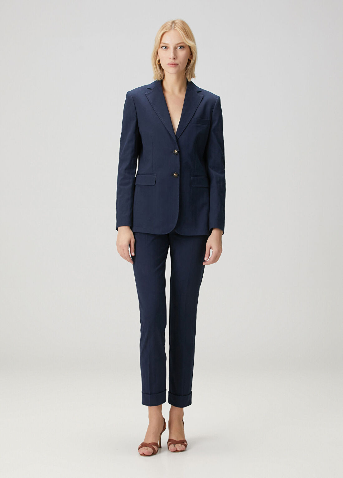 Etro Lacivert Desenli Pantolon