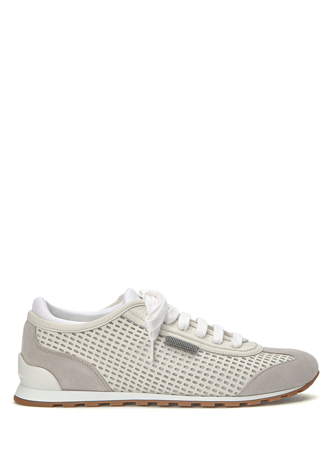 Brunello Cucinelli Beyaz Kadın Deri Sneaker