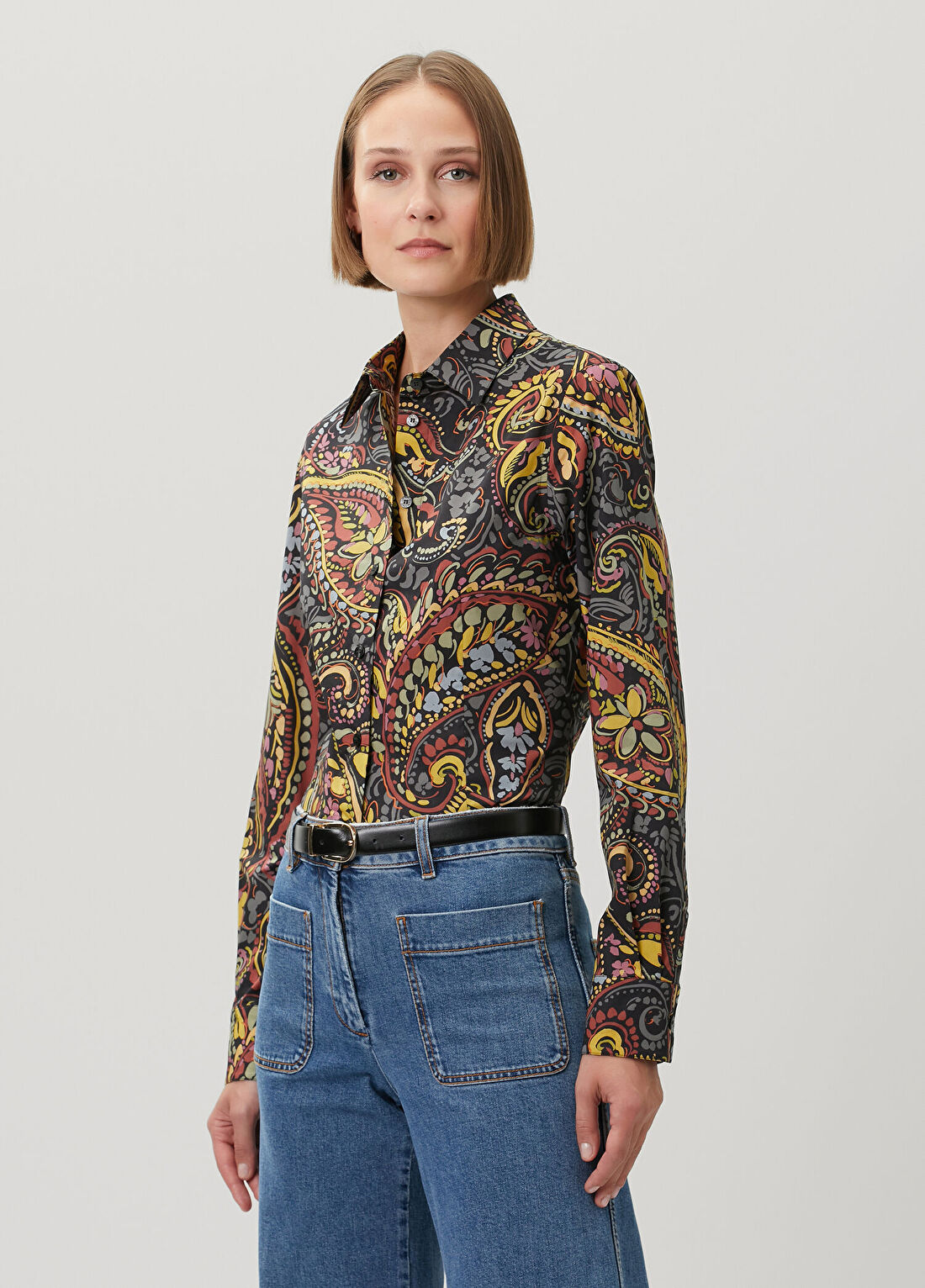 Etro Colorblocked Desenli Gömlek