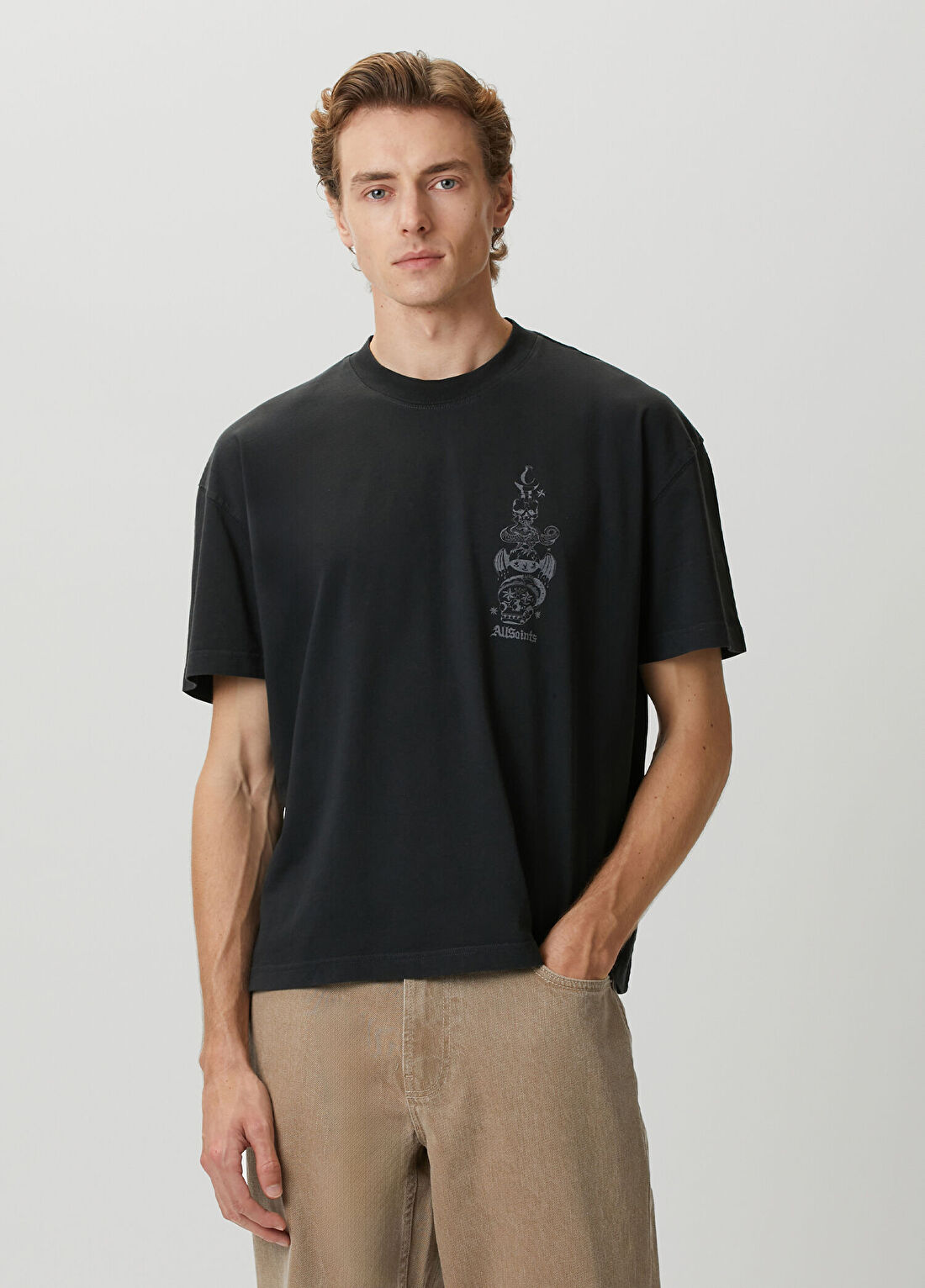 AllSaints Ignis Siyah T-shirt