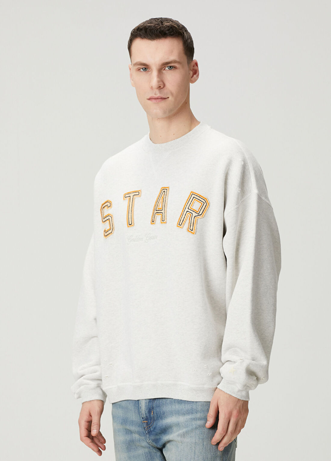 Golden Goose Star Gri Sweatshirt görsel 3