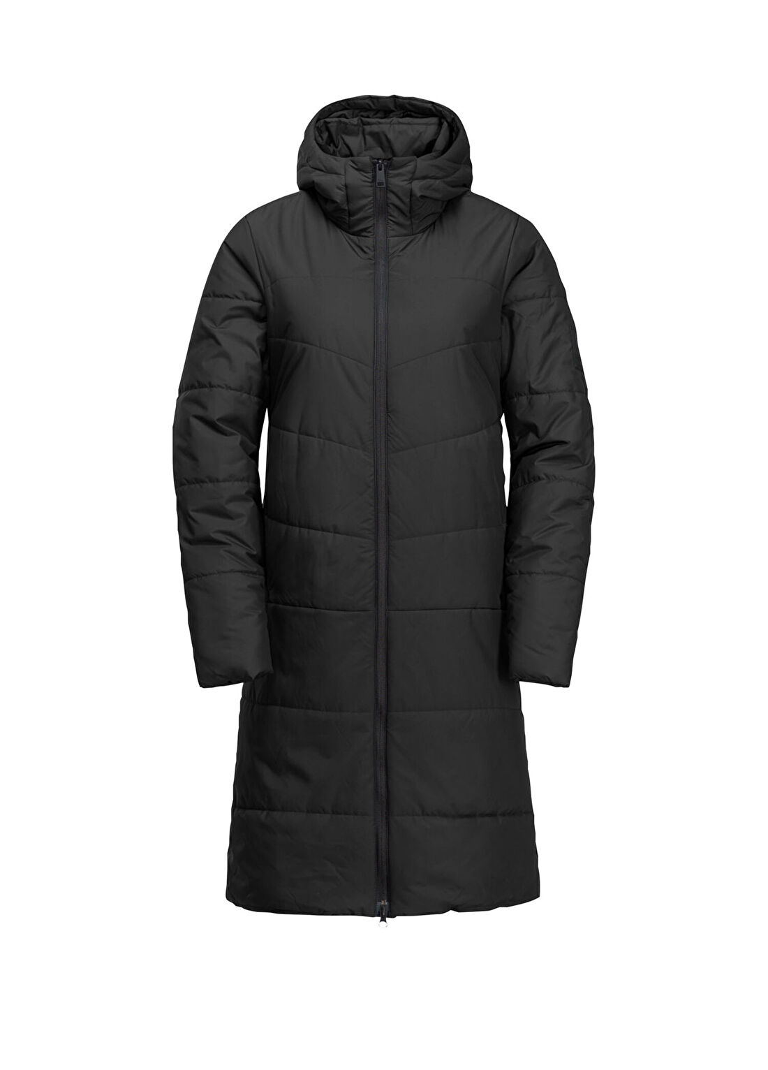 Jack Wolfskin Deutzer W Siyah Kapüşonlu Kadın Spor Mont