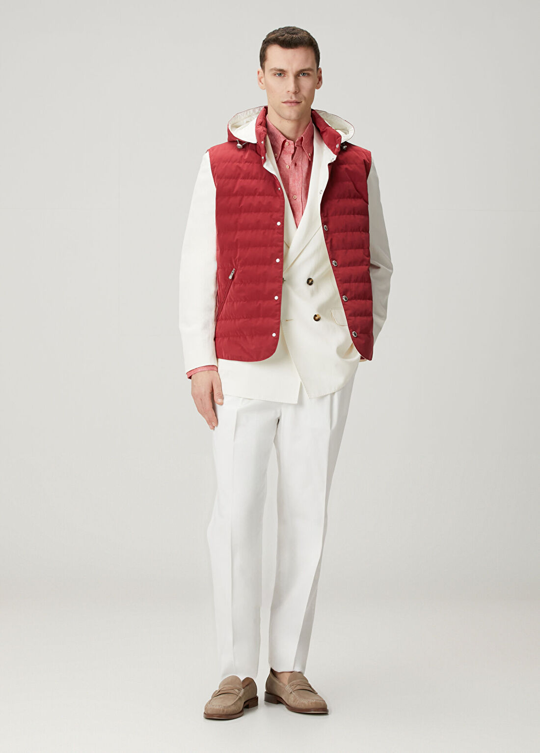 Brunello Cucinelli Beyaz Pantolon