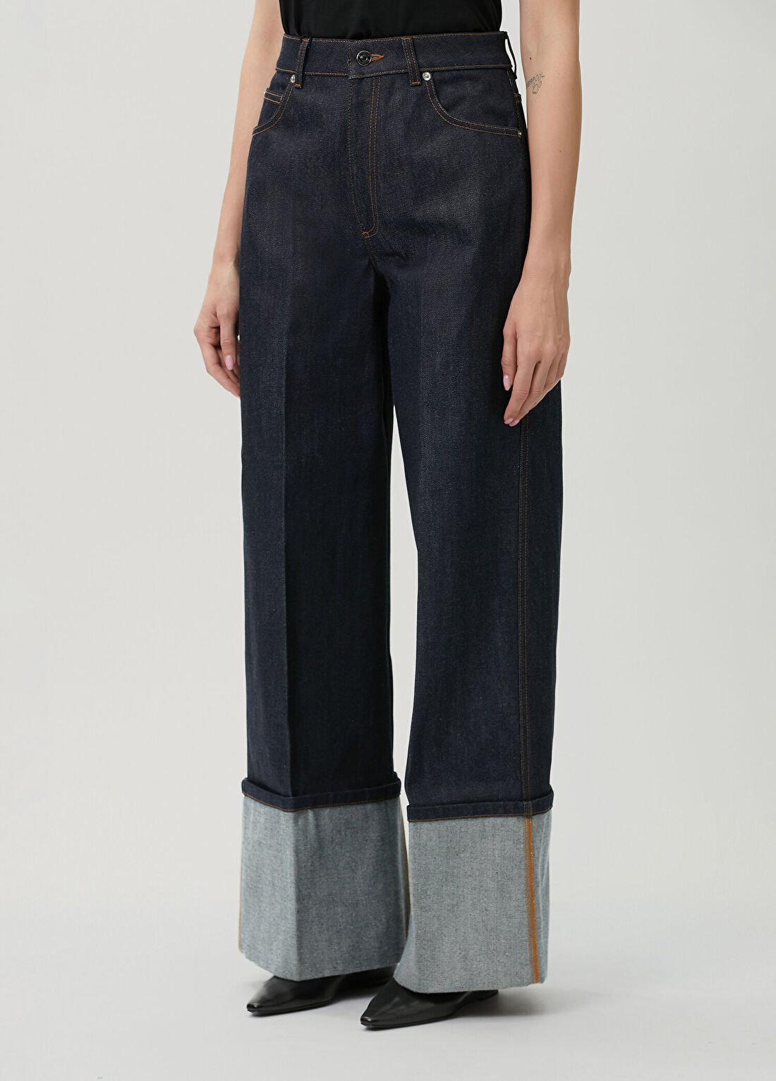 Givenchy Koyu Mavi Jean Pantolon görsel 3