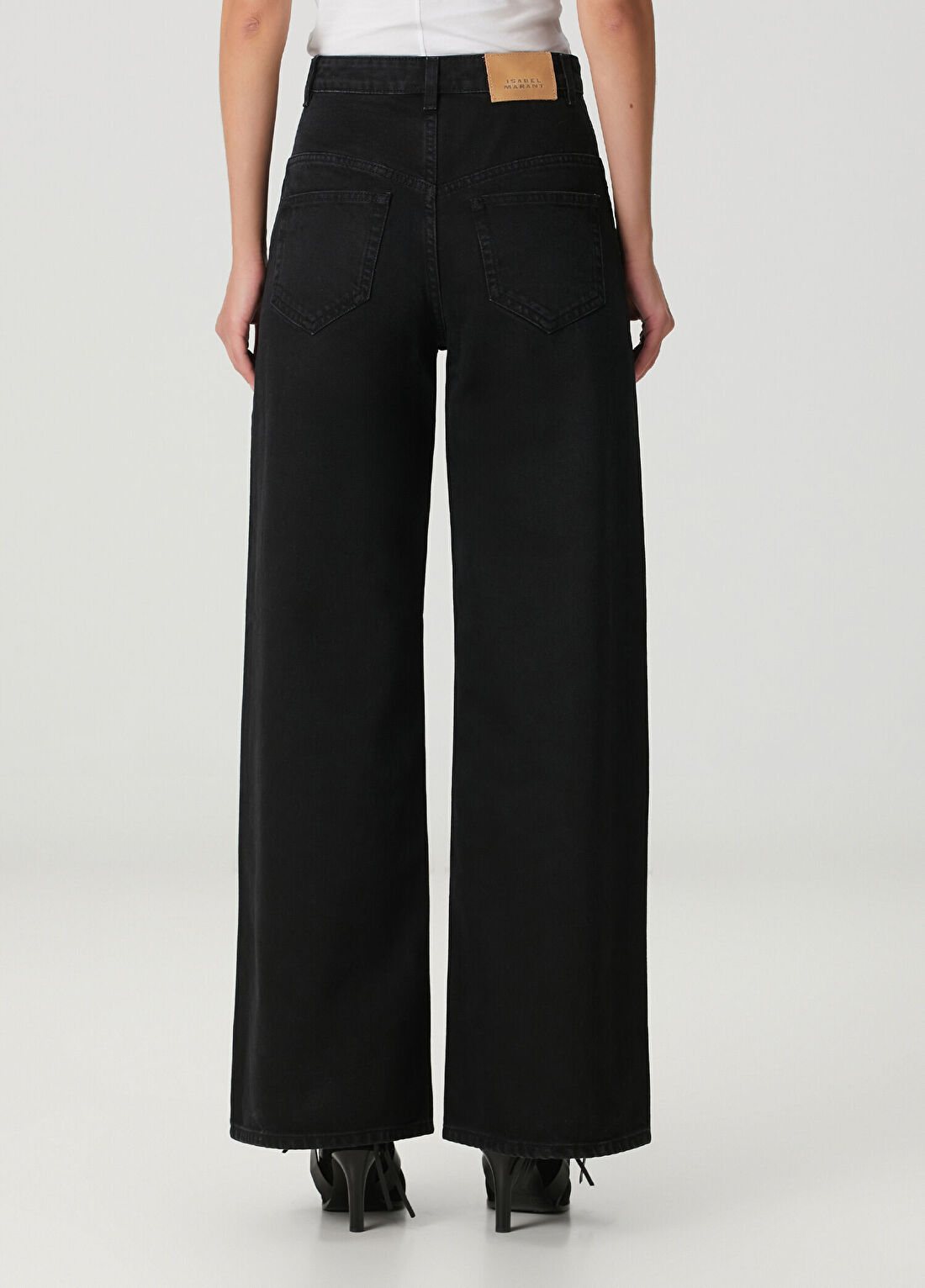 Isabel Marant Lemony Siyah Jean Pantolon görsel 4