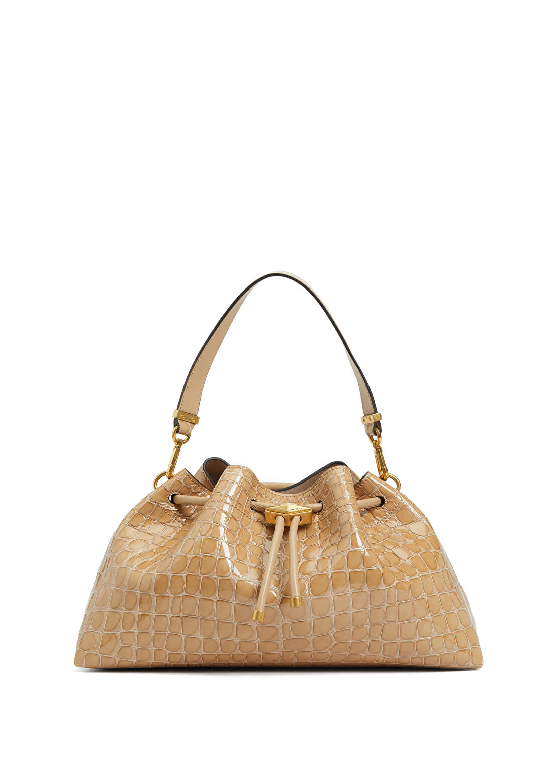 Jimmy Choo Bon Bon Bucket Gold Kadın Deri Çanta
