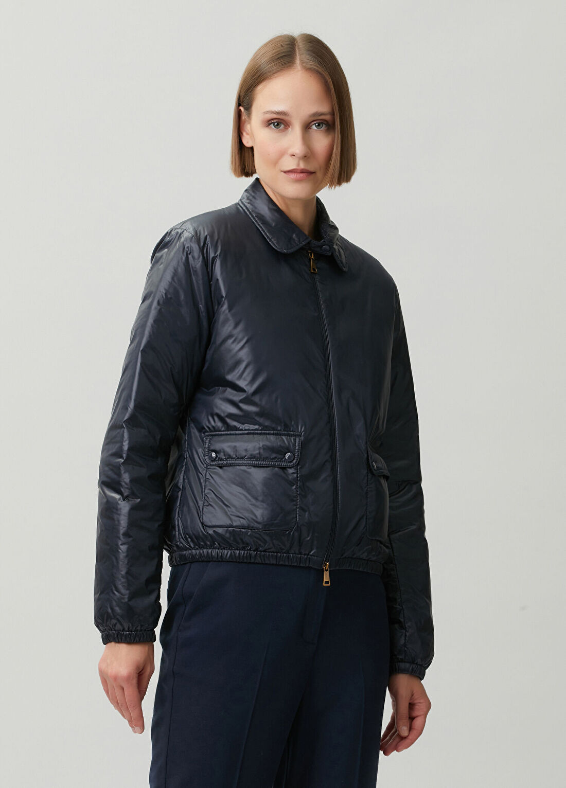 Moncler Koyu Mavi Mont görsel 3