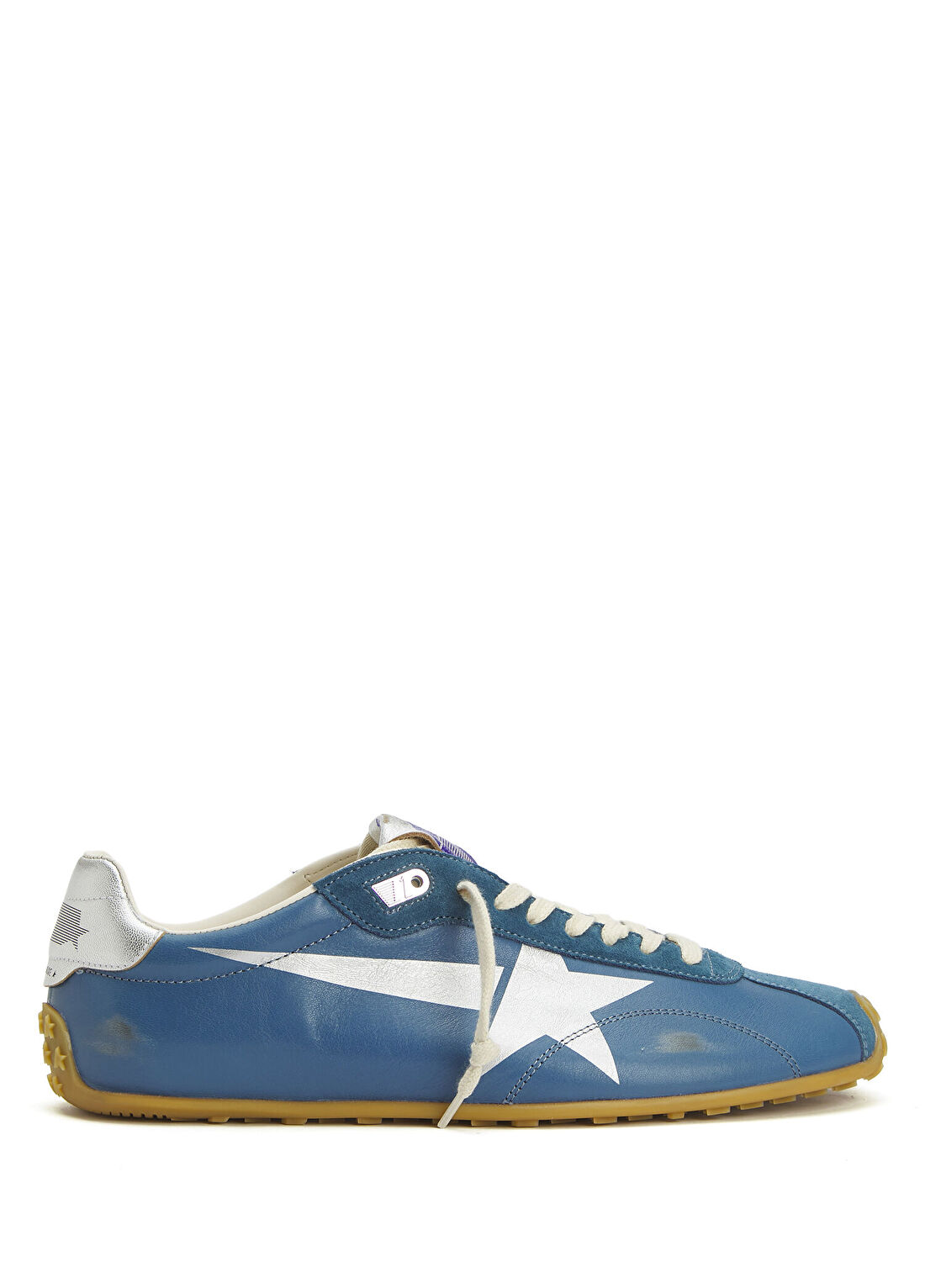 Golden Goose Marathon M70 Mavi Erkek Deri Sneaker