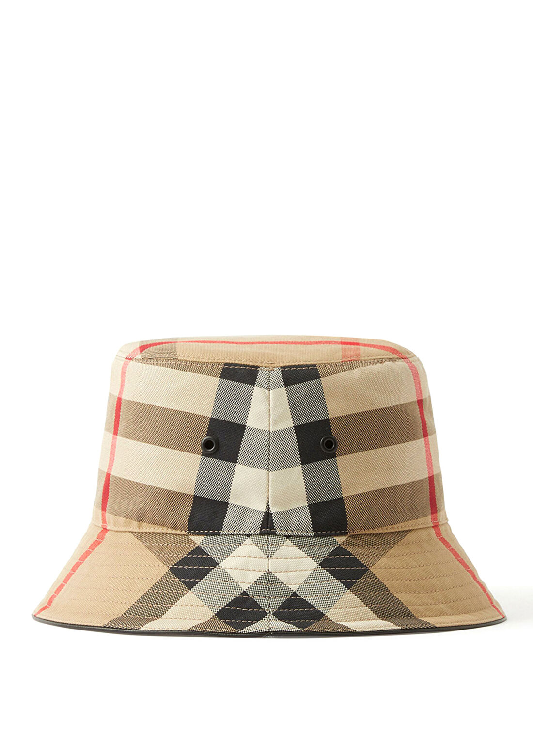 Burberry Exaggerated Bej Pamuk Erkek Bucket Şapka görsel 4