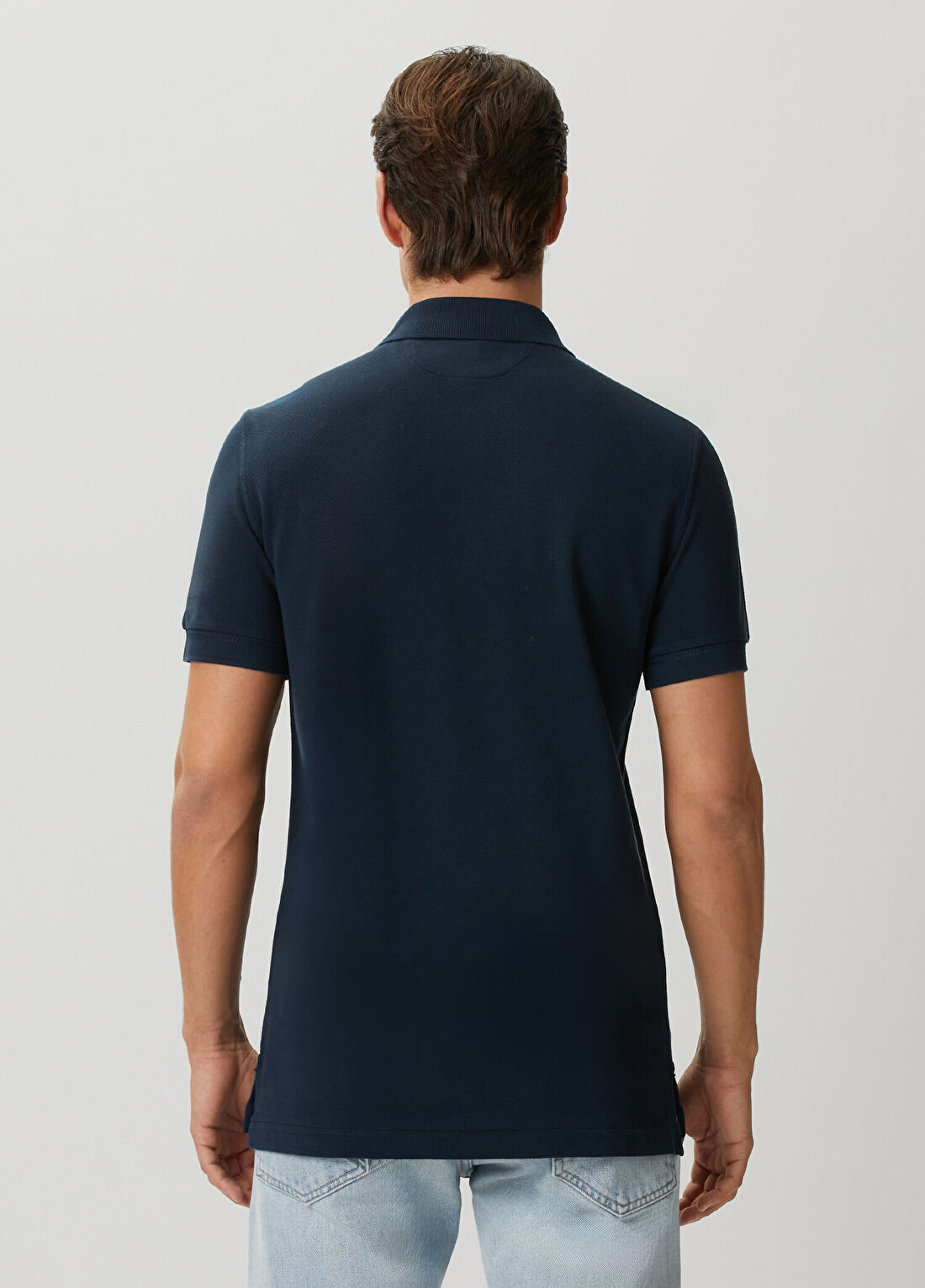 Tom Ford Lacivert Polo Yaka T-shirt görsel 4