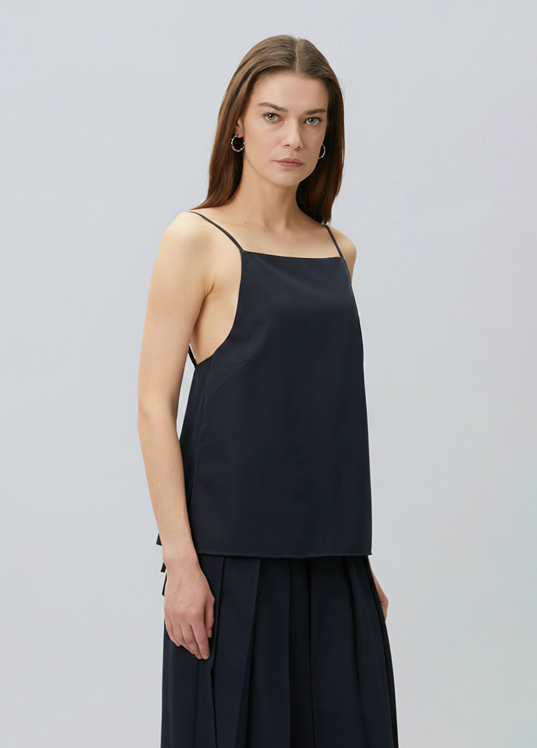 Beymen Collection Lacivert Sırt Bağcık Detaylı Bluz