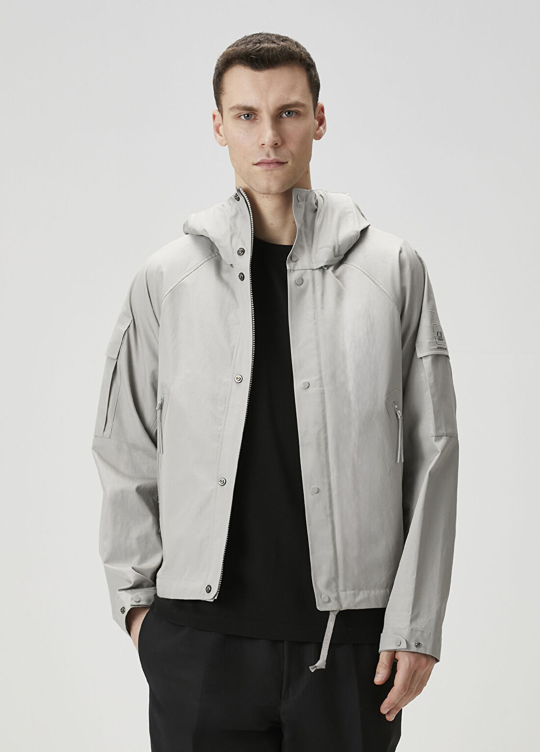 C.P. Company X Metropolis Metropolis Series HyST Gri Kapüşonlu Mont