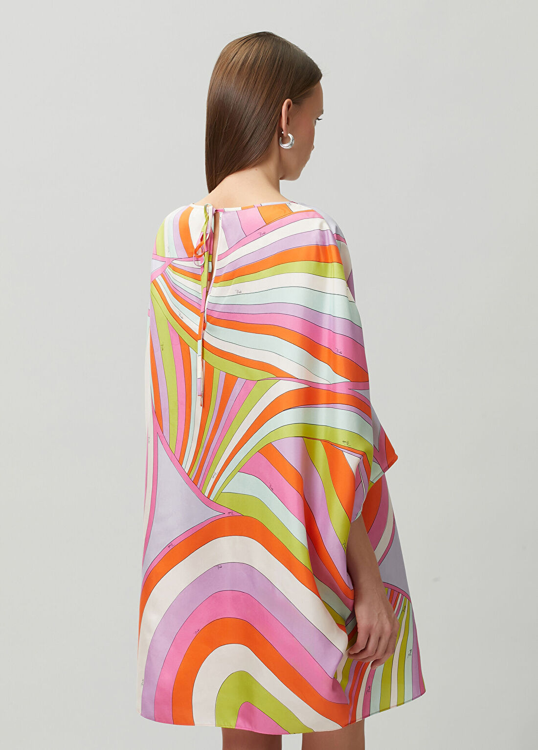 Pucci Iride Desenli İpek Kaftan görsel 4