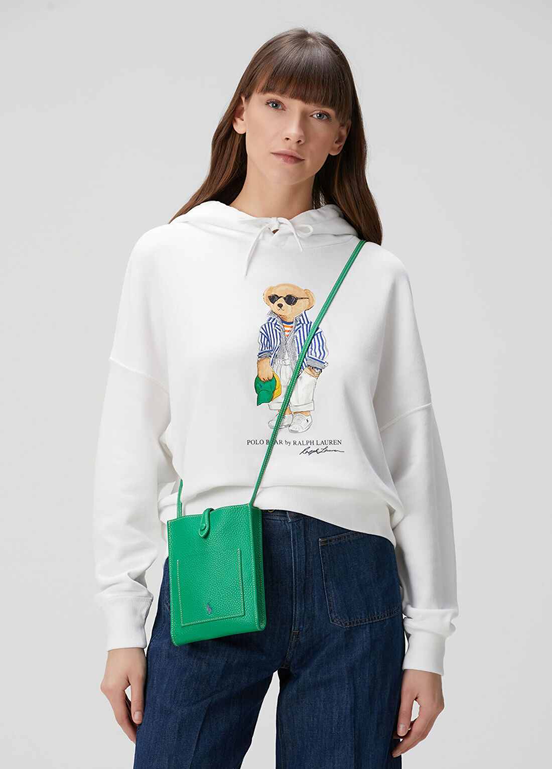 Polo Ralph Lauren Beyaz Kapüşonlu Sweatshirt
