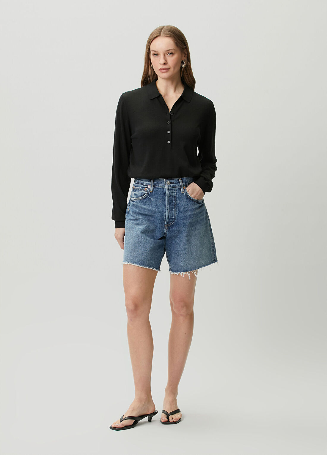 Lemaire Mavi Denim Şort